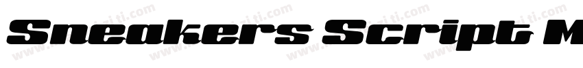 Sneakers Script Medi字体转换